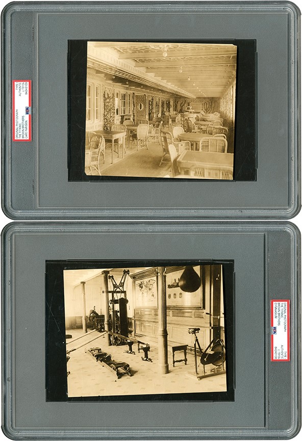 - Pair of Titanic Interior View Photographs (PSA Type I)