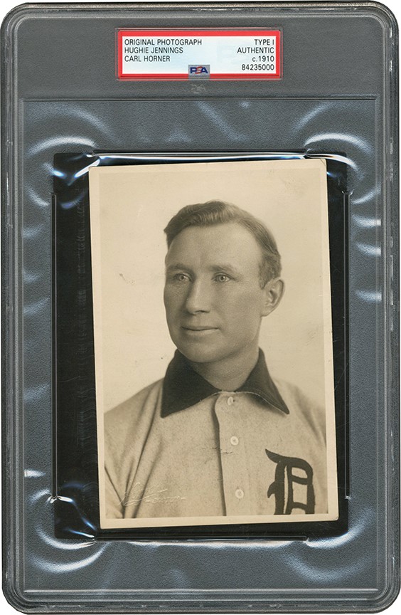 The Brown Brothers Collection - Hugh Jennings Photograph by Carl Horner w/Horner Blind Stamp - Used for T206 Card (PSA Type I)