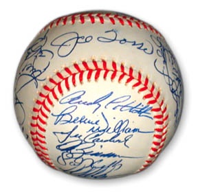 NY Yankees, Giants & Mets - 1996 New York Yankees Team Signed Baseball