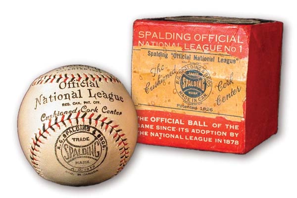 Baseball Equipment - Circa 1926 Rare Official National League Baseball in Box.