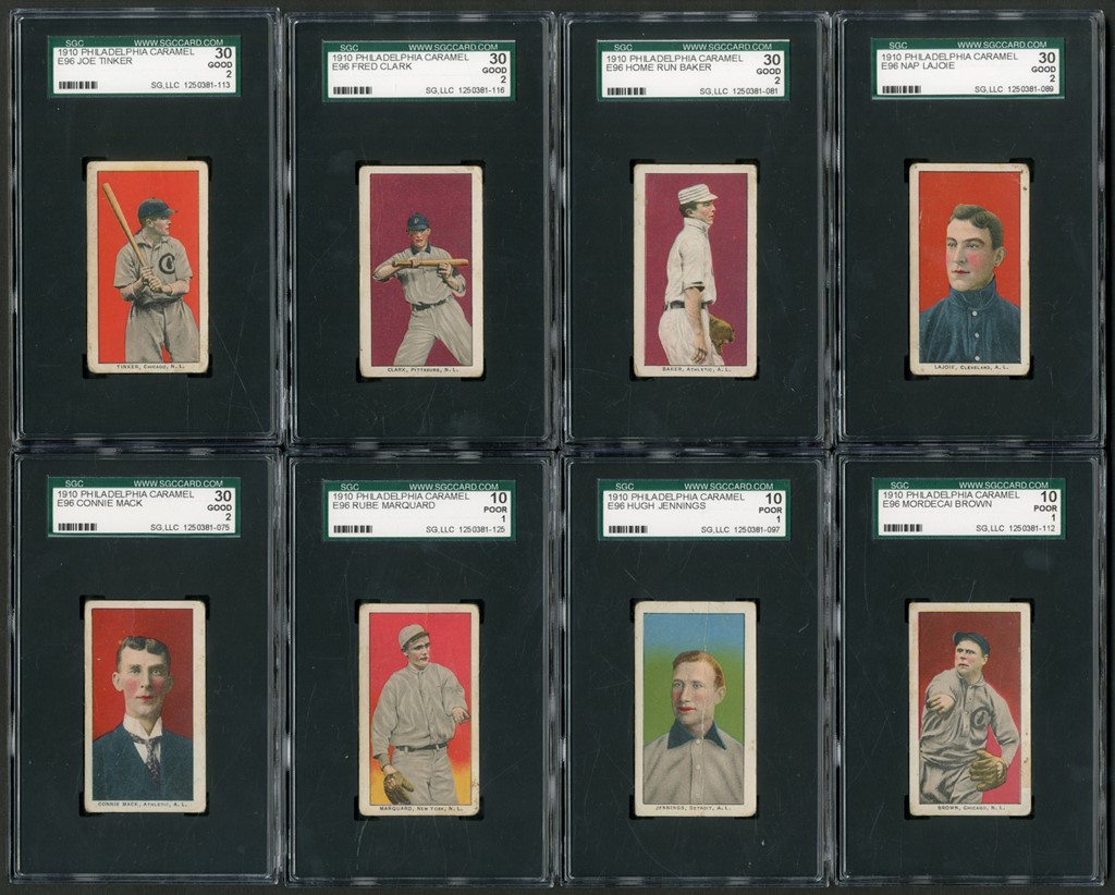 Generation "T" Collection - 1910 E96 Philadelphia Caramel SGC Graded Near-Complete Set (25/30)