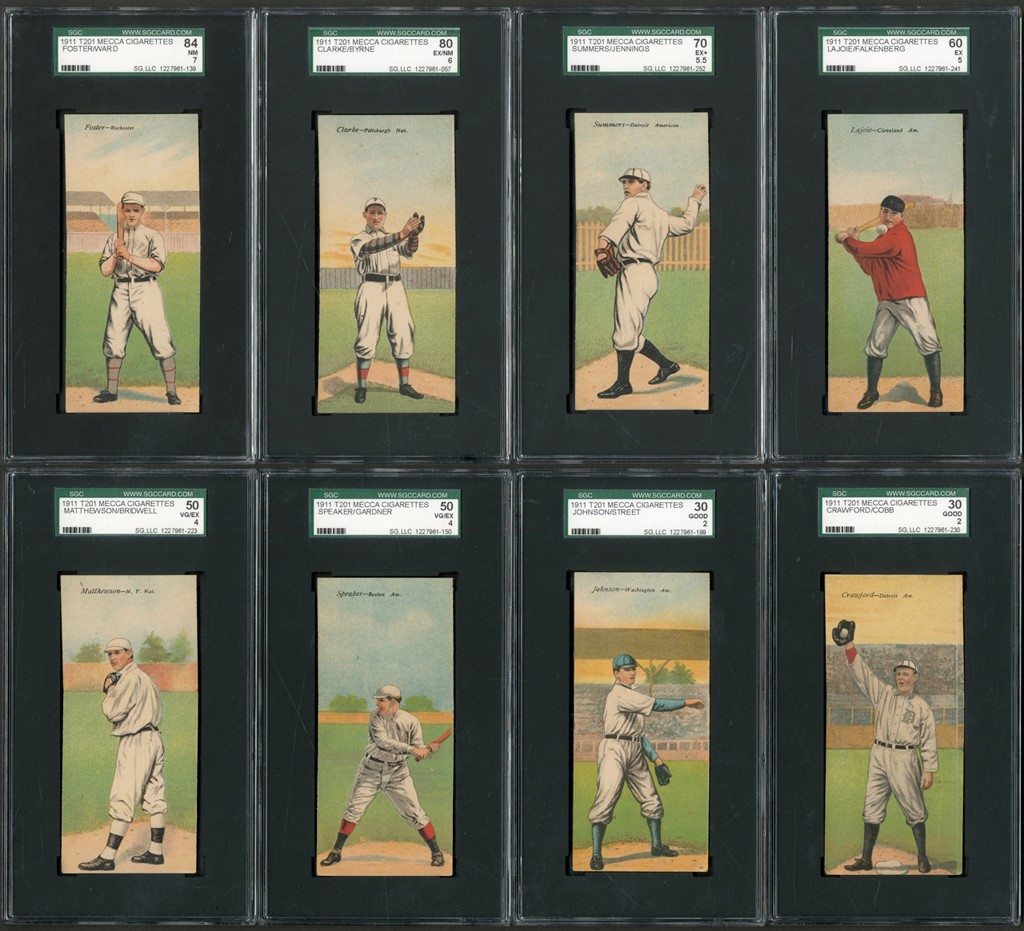 Generation "T" Collection - 1911 T201 Mecca Double Folder SGC Graded Complete Set (50)