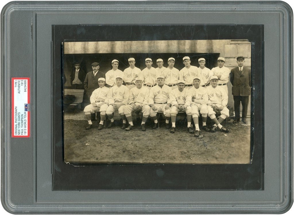 The Brown Brothers Collection - New York Giants Team Photograph w/Christy Mathewson (PSA Type I)
