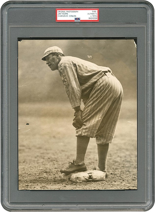The Brown Brothers Collection - Jim Thorpe by Charles Conlon Photograph (PSA Type I)
