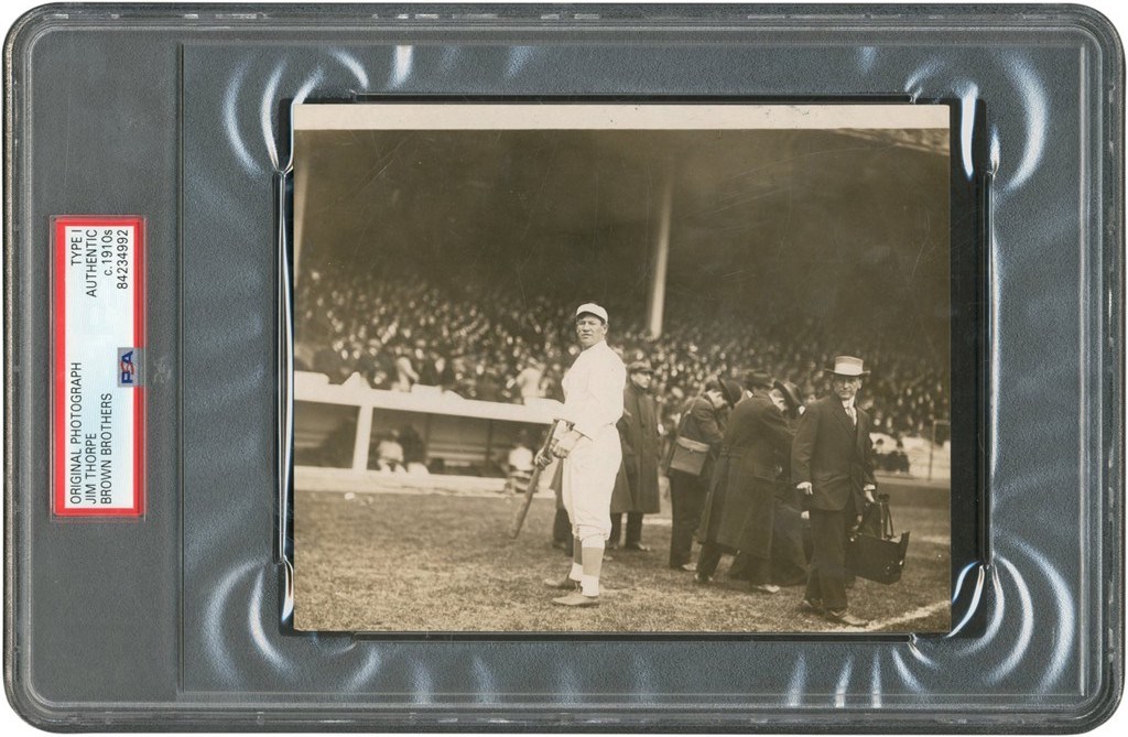 The Brown Brothers Collection - Jim Thorpe New York Giants Photograph (PSA Type I)