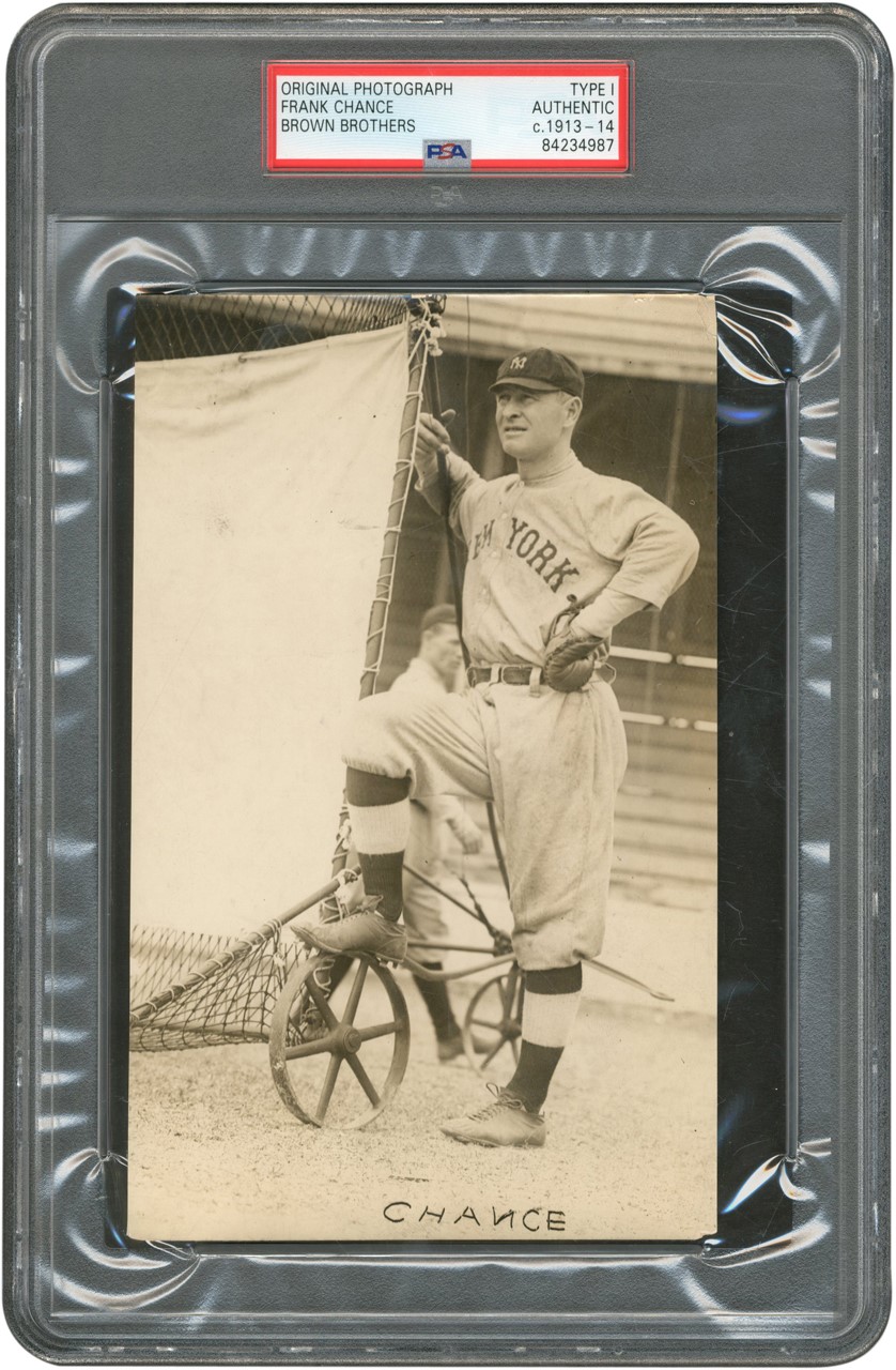 - Frank Chance New York Yankees Photograph (PSA Type I)