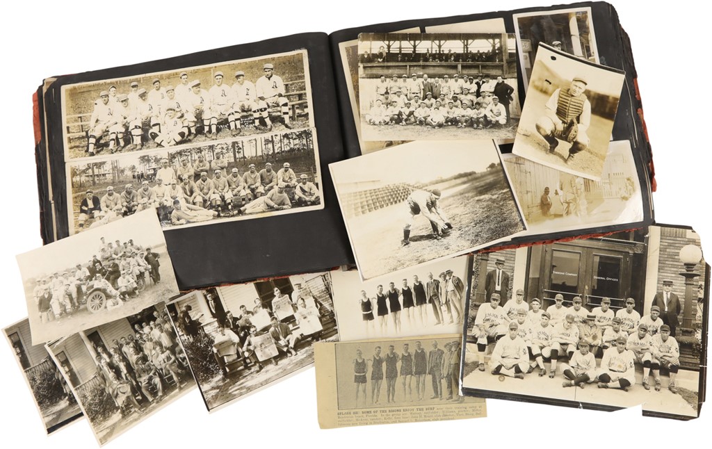 Vintage Sports Photographs - 1914 All American World Tour Photograph Album from Player Wickey McAvoy