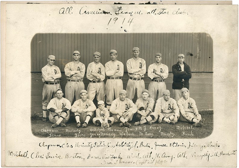 - 1914 All American & All National League Team Photographs feat. Ray Chapman - From Player Wickey McAvoy