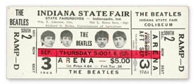 Beatles Tickets - September 3, 1964 Ticket