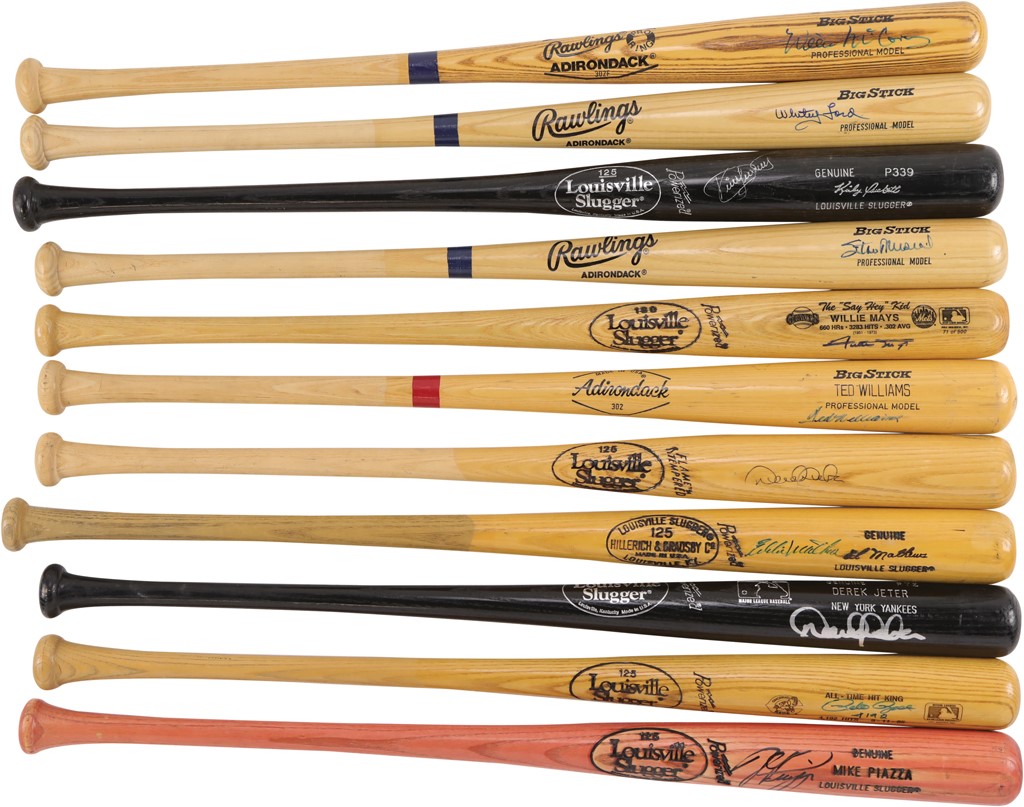 - Baseball HOFers and Stars Signed Bat Collection (32)