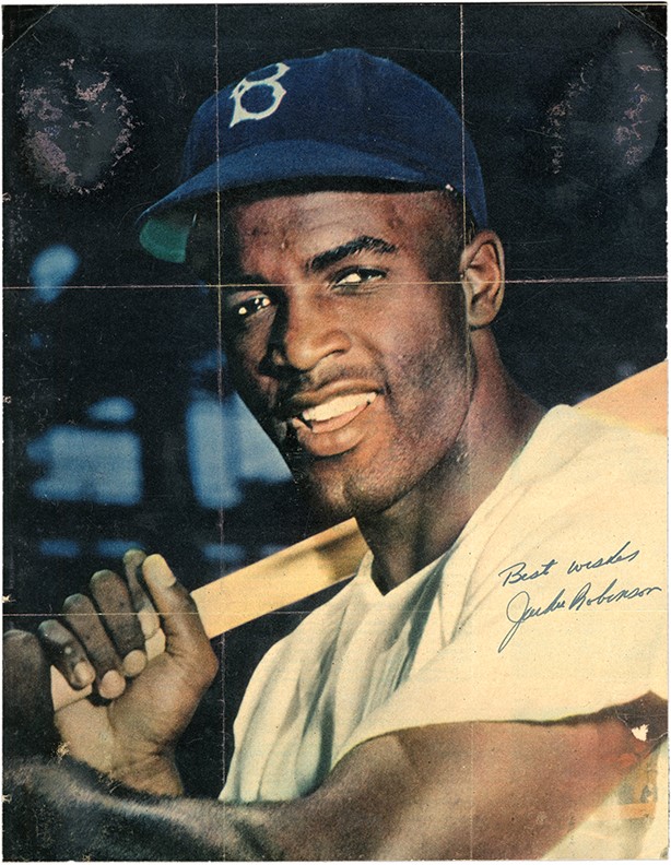 - Two Jackie Robinson Signed Photos (PSA)