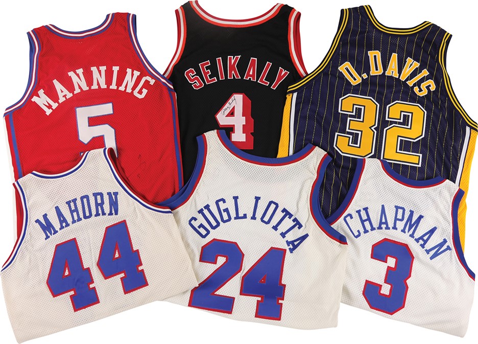 1980s-90s NBA Stars Game Worn & Signed Jersey Collection (6)