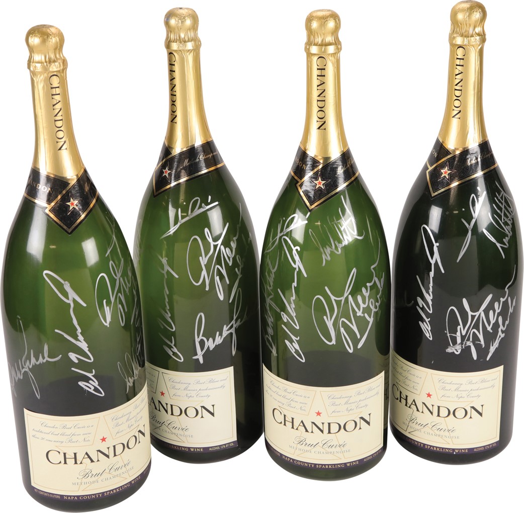 Olympics and All Sports - Racing Legends Signed Massive Champagne Bottles