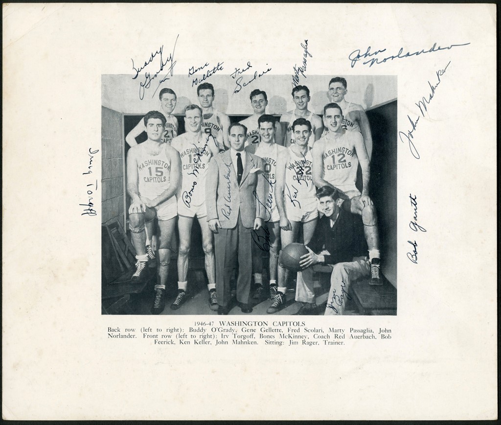 - 1946-47 Washington Capitals Team Signed Photograph (ex-Christie's)