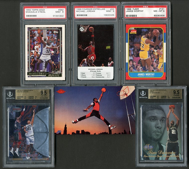 - 1986-2010 Basketball Superstar Graded Collection with Jordan, LeBron & Kobe (44)
