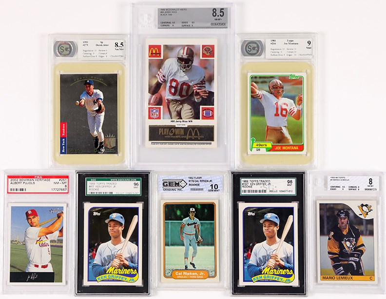 Baseball and Trading Cards - MLB, NFL, NBA Superstars Graded Collection (33)