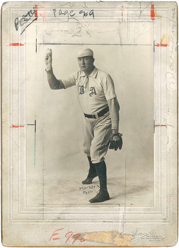 - 1902 Cy Young Boston Americans Cabinet Photograph by Carl Horner (ex-Christie's 1996 Baseball Magazine Auction)