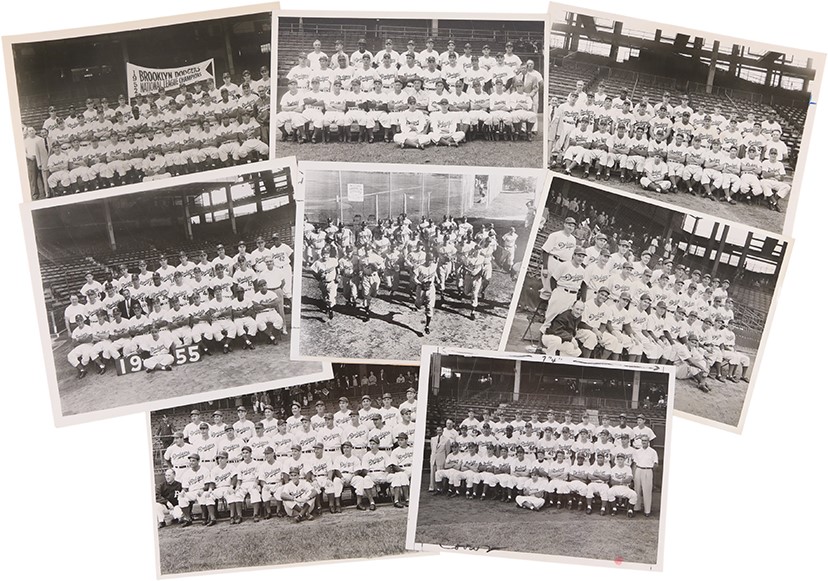 - 1940s-1950s Brooklyn Dodgers Team Photographs (8)