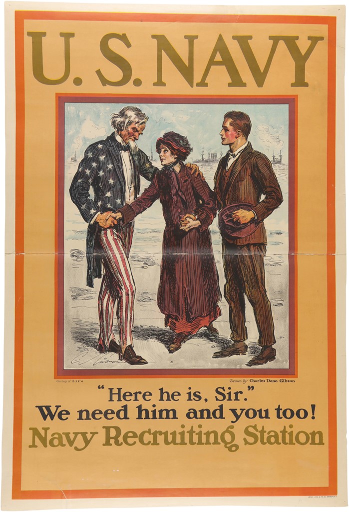 Rock And Pop Culture - World War I US Navy Recruiting Poster