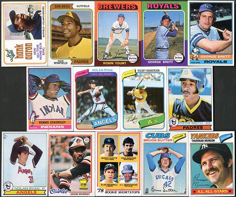 Baseball and Trading Cards - 1974-80 Topps Baseball Complete Set Run