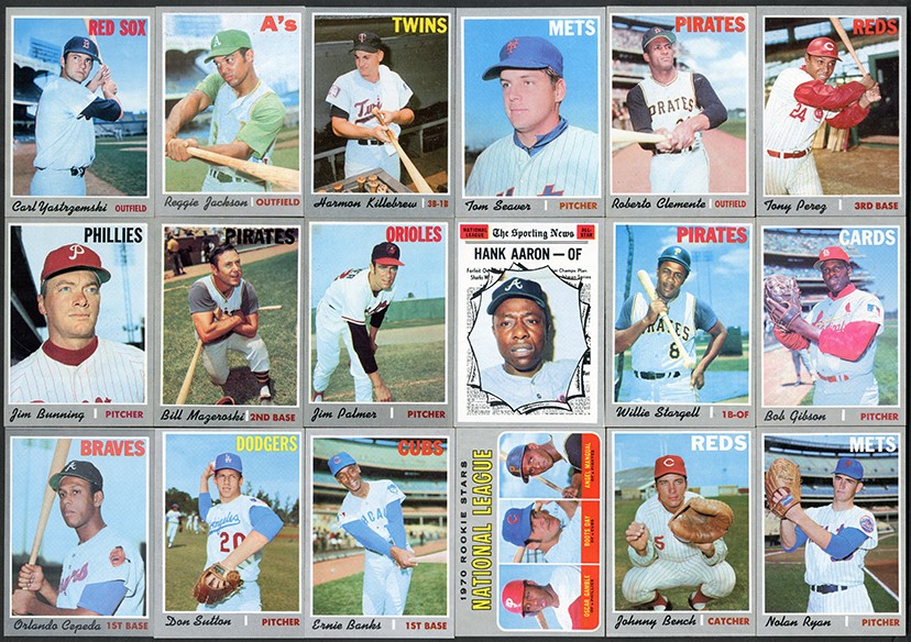 Baseball and Trading Cards - 1970 Topps Baseball Near-Complete Set (719/720)