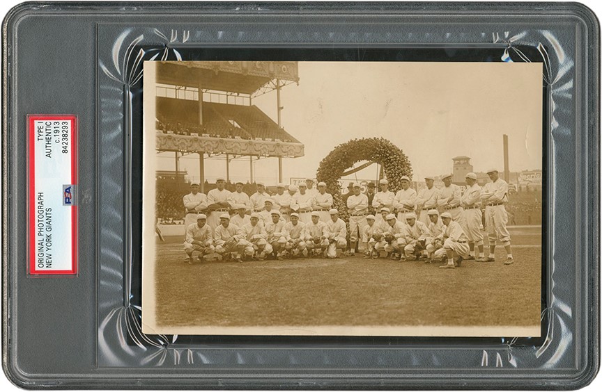 The Brown Brothers Collection - New York Giants Team Honoring John McGraw Photograph (PSA Type I)