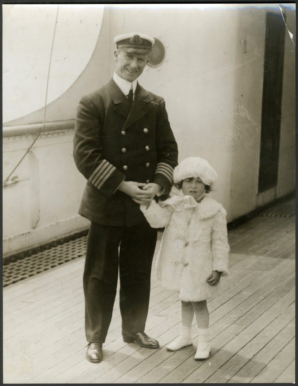 - 1912 Captain of the Carpathia w/Titanic Survivor Photograph