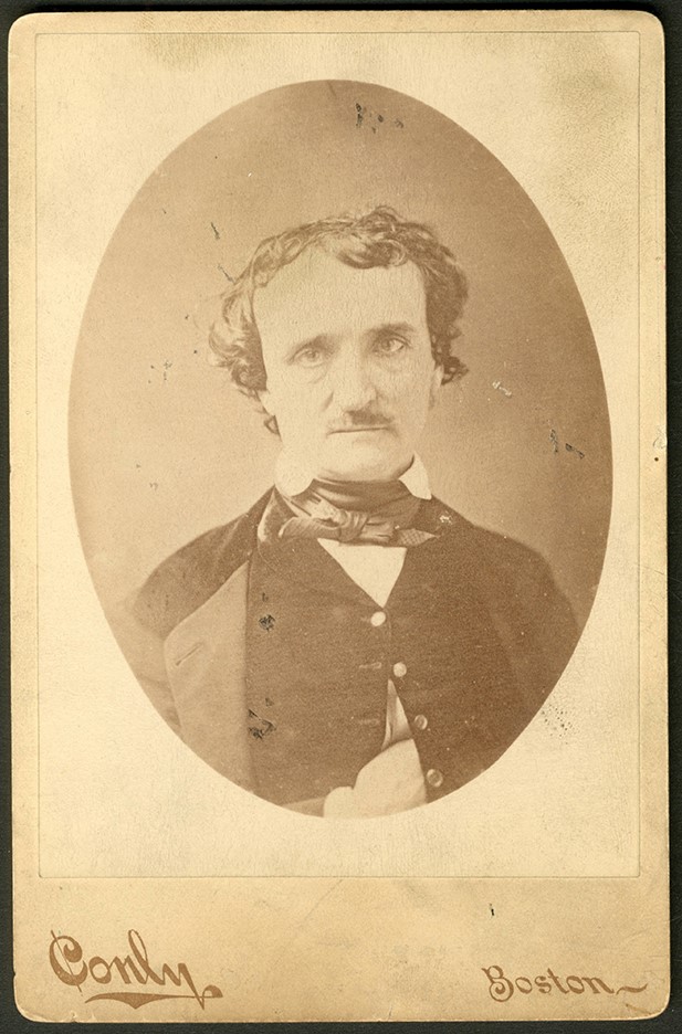 The Brown Brothers Collection - Edgar Allan Poe Cabinet Card Photograph by C.F. Conly