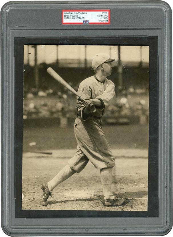The Brown Brothers Collection - Eddie Collins by Charles Conlon Photograph (PSA Type I)