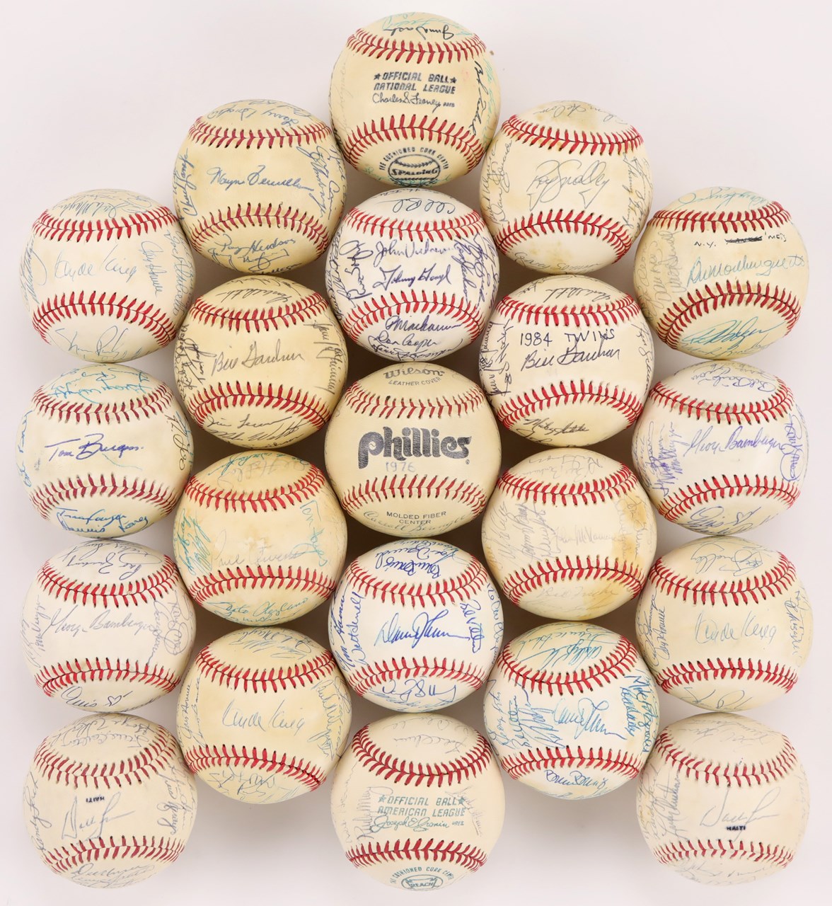 - Signed Baseball Collection with Most Team-Signed (38)
