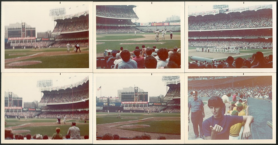 - (20) Original Photographs from 1973 Yankees Old Timer's Day - Mantle's Final HR