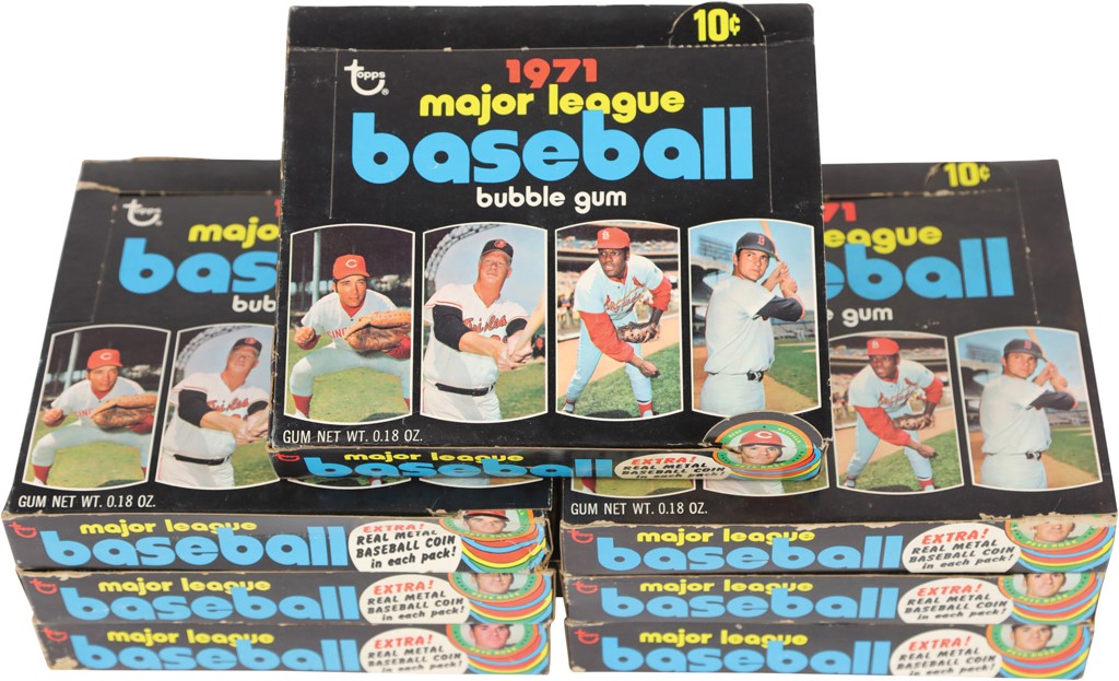 Baseball and Trading Cards - 1971 Topps Baseball Box Hoard (7)