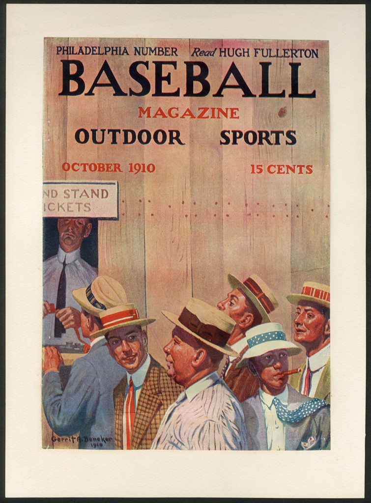 Baseball Memorabilia - Baseball Magazine Cover Art Study Collection by Gerrit Beneker (3)