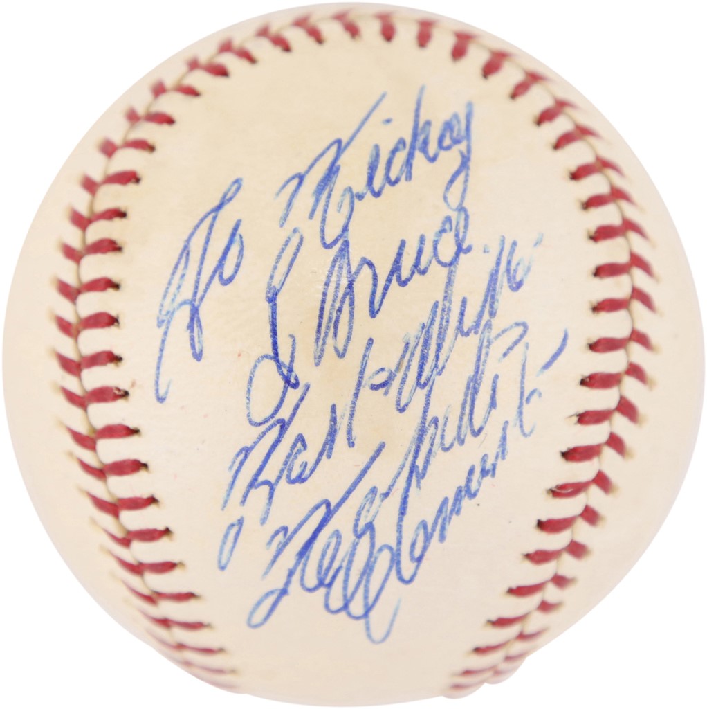 Clemente and Pittsburgh Pirates - Roberto Clemente Single Signed Baseball with Perfect "10" Autograph (PSA MINT 9 Overall)