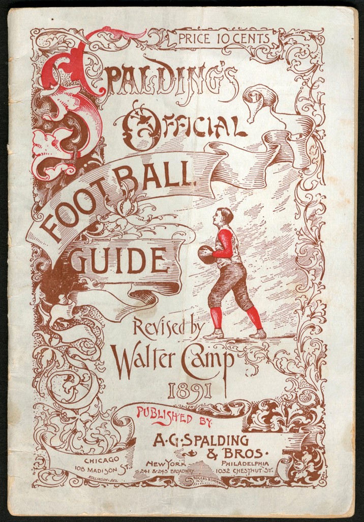 Football - 1891 Spalding First Football Guide Revised by Walter Camp