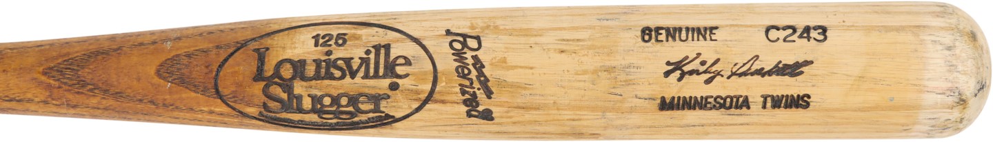 - 1991-1995 Kirby Puckett Minnesota Twins Game Used Bat (PSA GU 7.5)