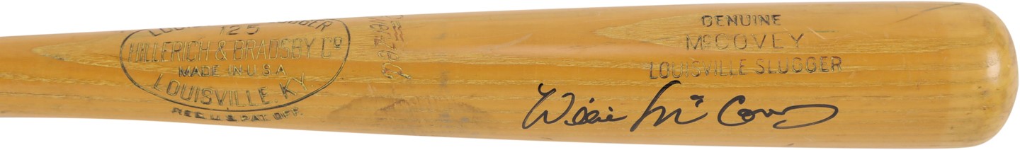 - 1959-60 Willie McCovey San Francisco Giants Signed Game Used "Rookie" Bat - Purchased at '92 Giants Fan Fair (PSA GU 8.5 & Giants LOA)