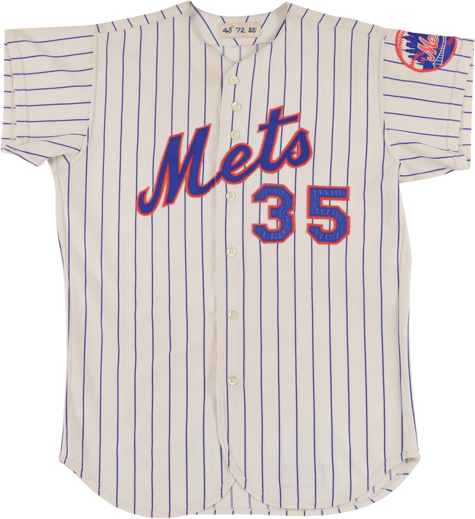 - 1972 Joe Nolan New York Mets Game Worn Rookie Jersey