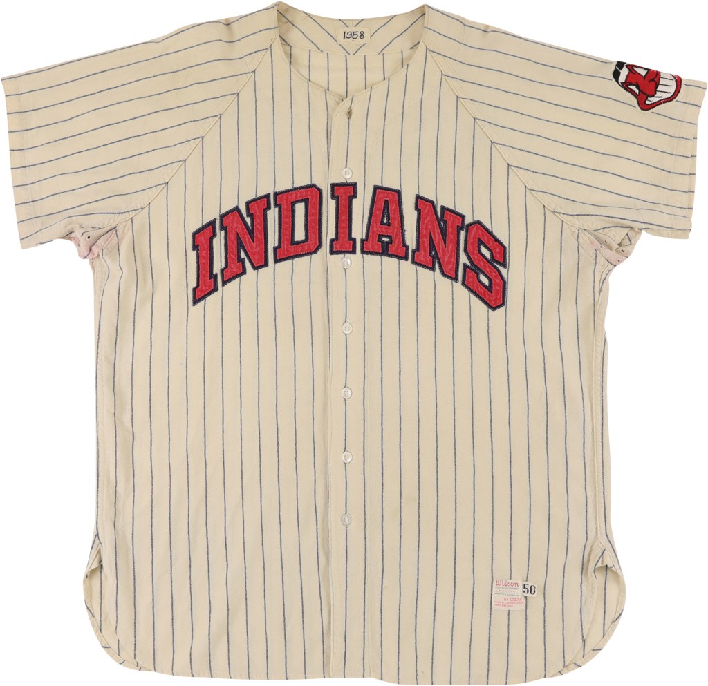 Rocky Colavito Signed Cleveland Indians Mitchell & Ness White XL Jersey JSA  30912 – Denver Autographs