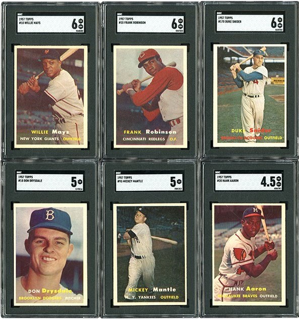 - 1957 Topps Baseball Complete Set (409) with SGC Graded