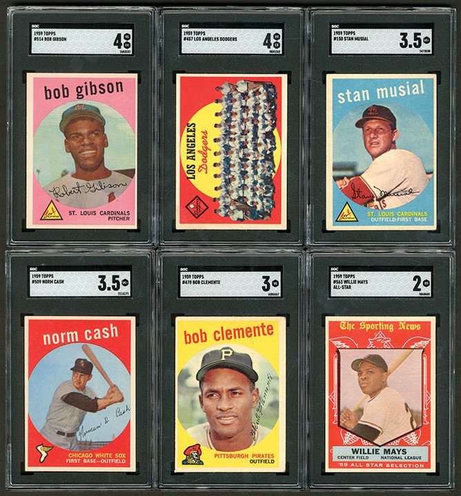 - 1959 Topps Baseball Complete Set (572) with SGC Graded
