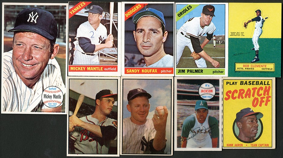 Baseball and Trading Cards - 1950s-60s Baseball Trading Card Collection with 1966 OPC & '59 Fleer Ted Williams Complete Sets
