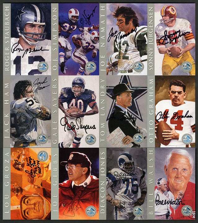 Jack Ham Collection - Jack Ham's 1998 Pro Football Hall of Fame Signature Series Cards Complete Set (116/116)