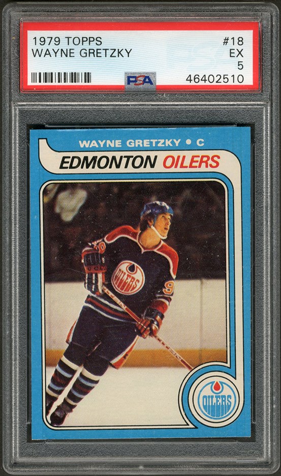 Hockey Cards - 1979 Topps #18 Wayne Gretzky Rookie PSA EX 5