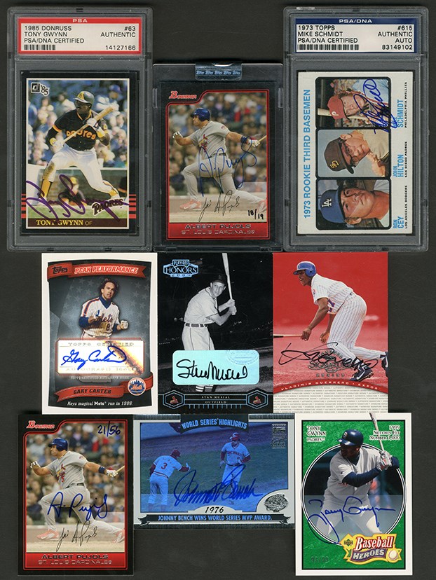 Baseball and Trading Cards - Modern Baseball Autograph and Game Used Memorabilia Collection with Big Names (34)