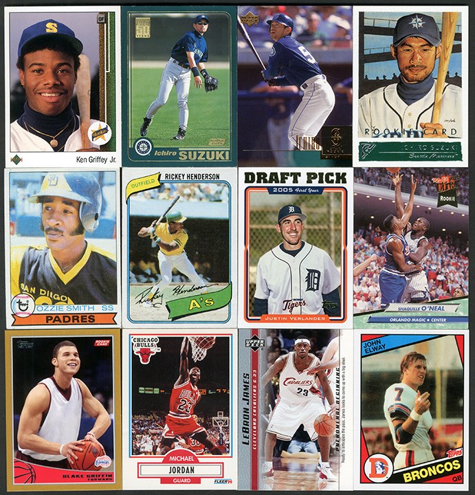 Baseball and Trading Cards - 1980s-Present Modern Collection of Mostly Rookies with Autographs (300+)