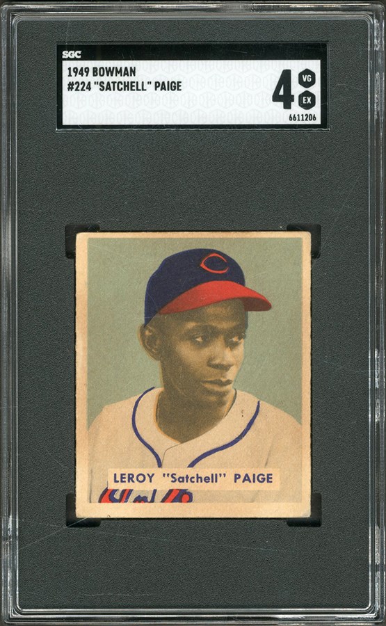 Baseball and Trading Cards - 1949 Bowman Satchell Paige SGC VG-EX 4