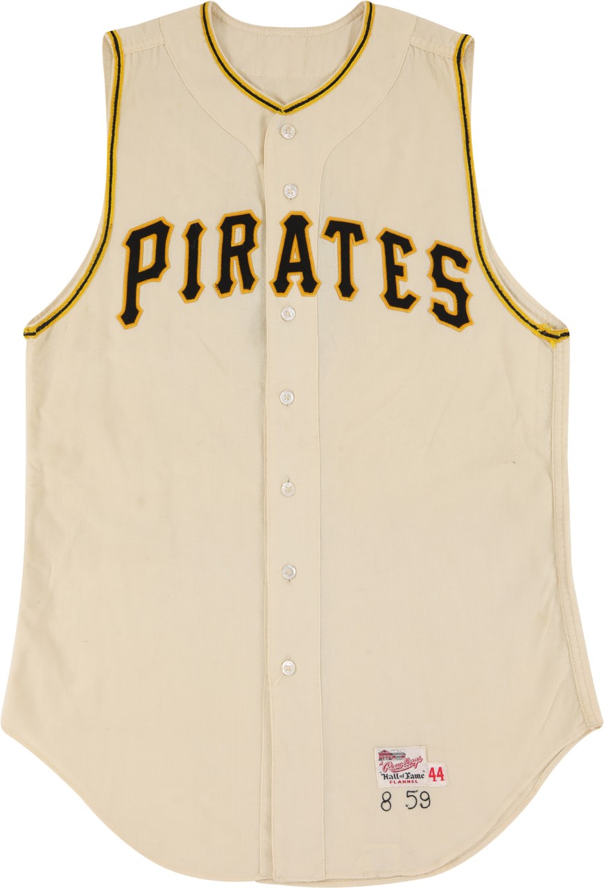 Clemente and Pittsburgh Pirates - 1959 Harry Bright Pittsburgh Pirates Game Worn Jersey - Retired Number 8