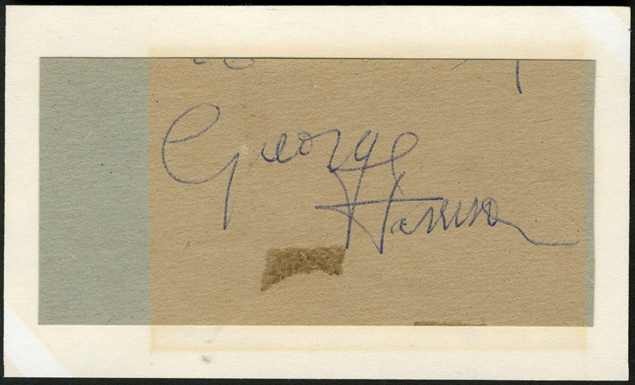Rock And Pop Culture - George Harrison Signature (Beckett)