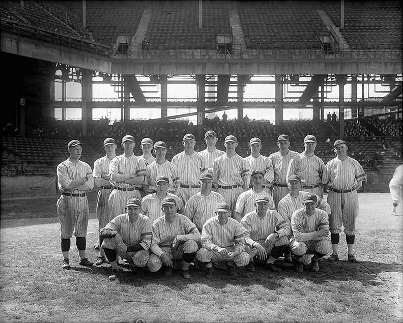 - 1920 New York Yankees Team Glass Plate Negative